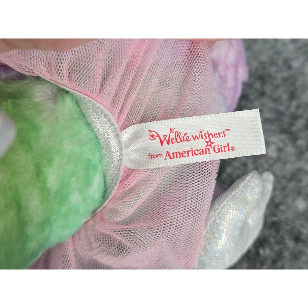 American Girl Crisella WellieWishers Dragon Plush Multicolor Tutu Wings Pastel - Picture 7 of 10